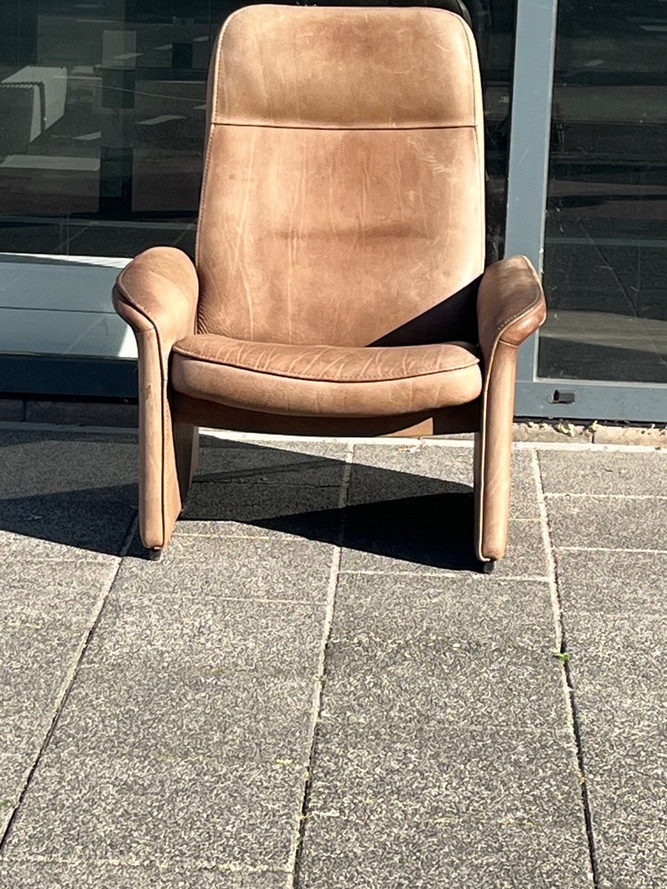 Sunbleached leather seat