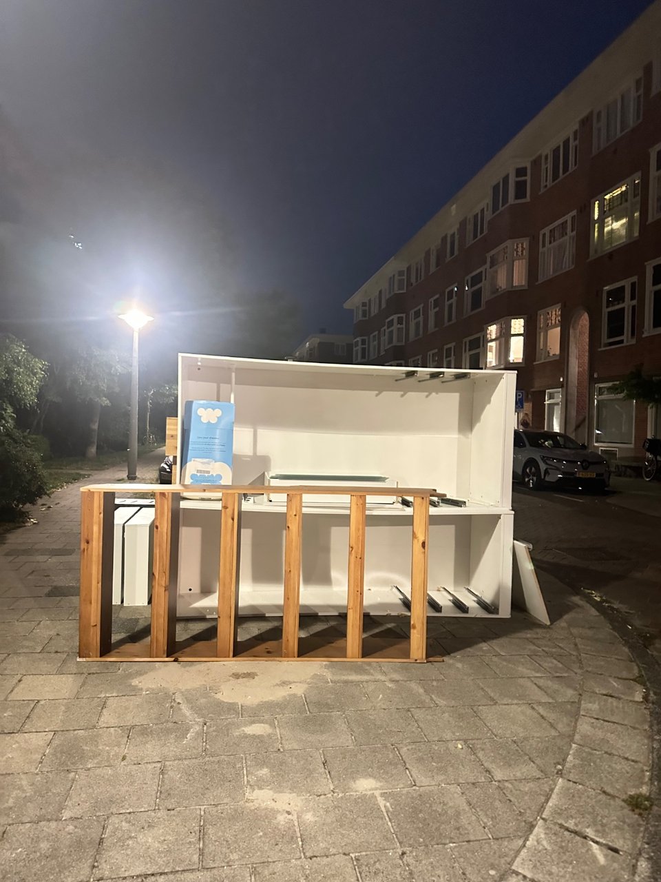 big shelves, also a large glass whiteboard