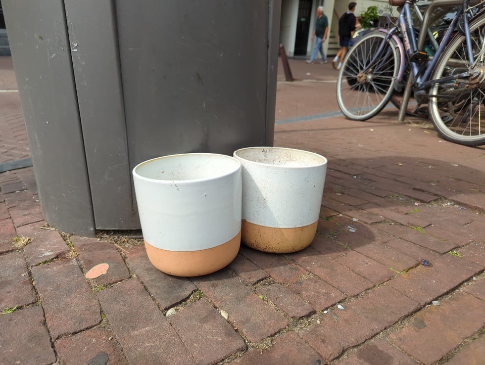 Two ceramic vases.