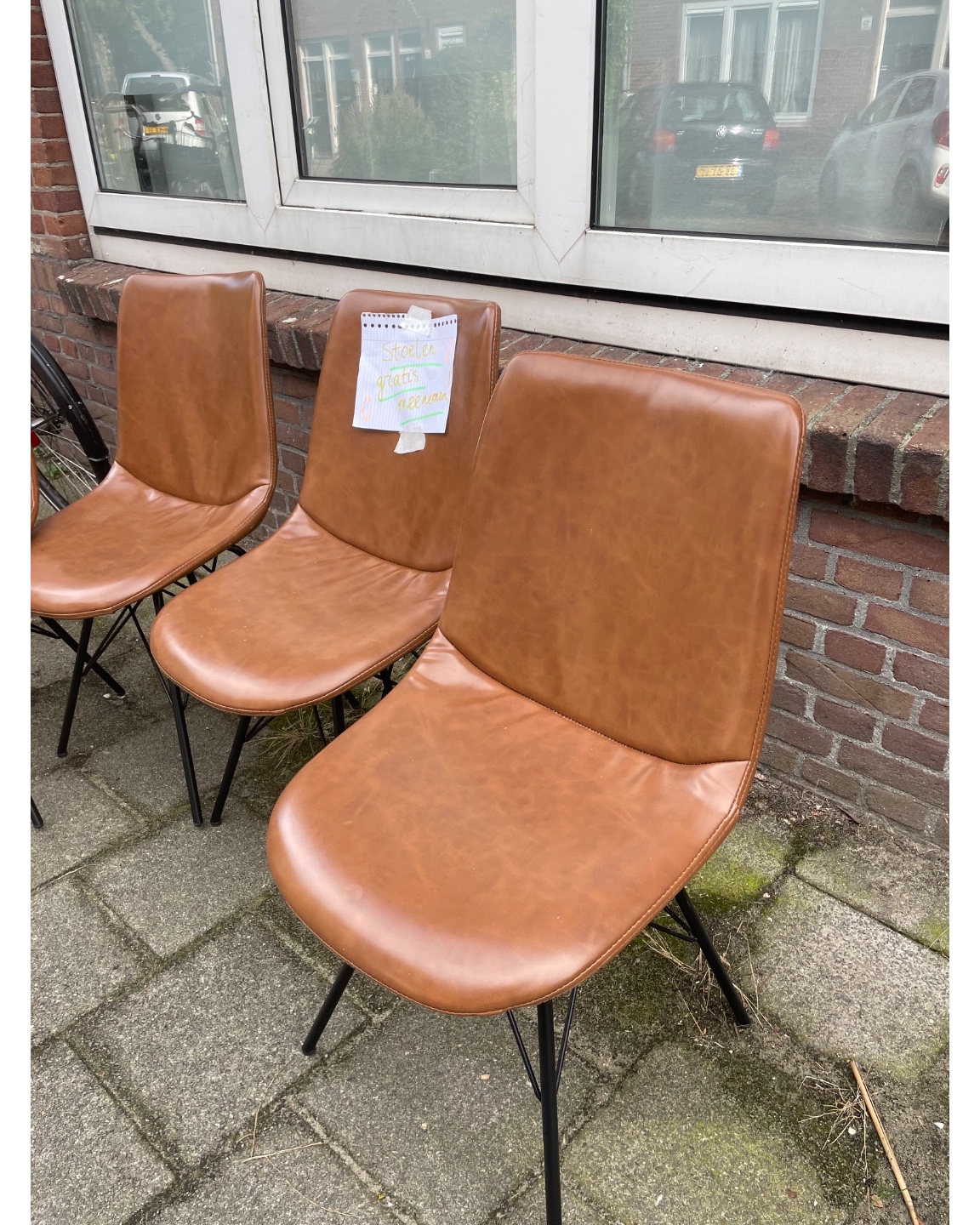 Vier nepleren stoelen