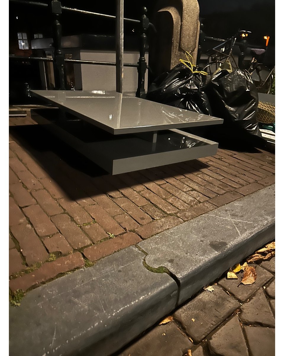 Grey design low coffee table