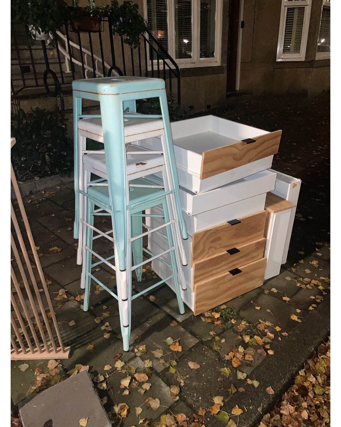 Four stools ready for a new home