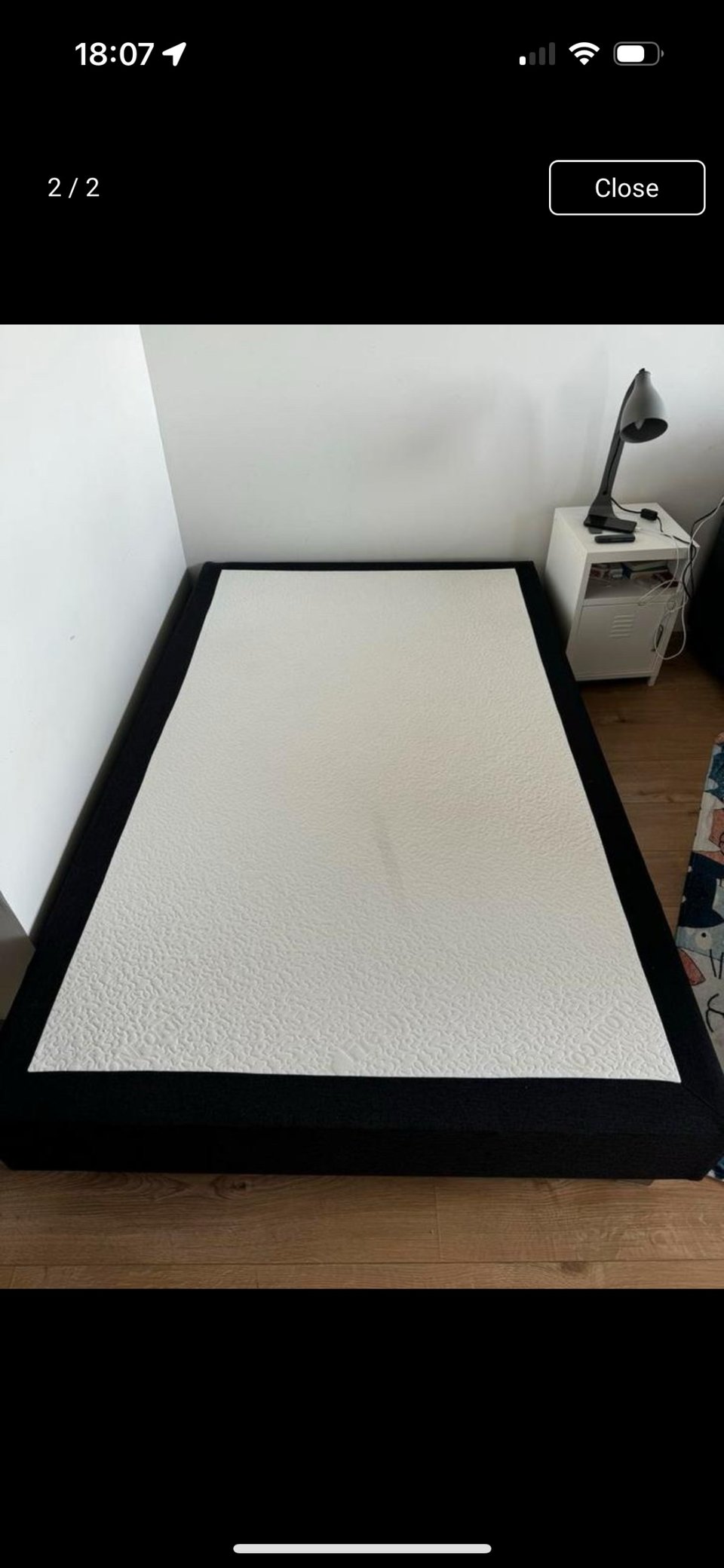 120x200 bed frame, perfect condition, Amsterdam Amstel (so close to the station)