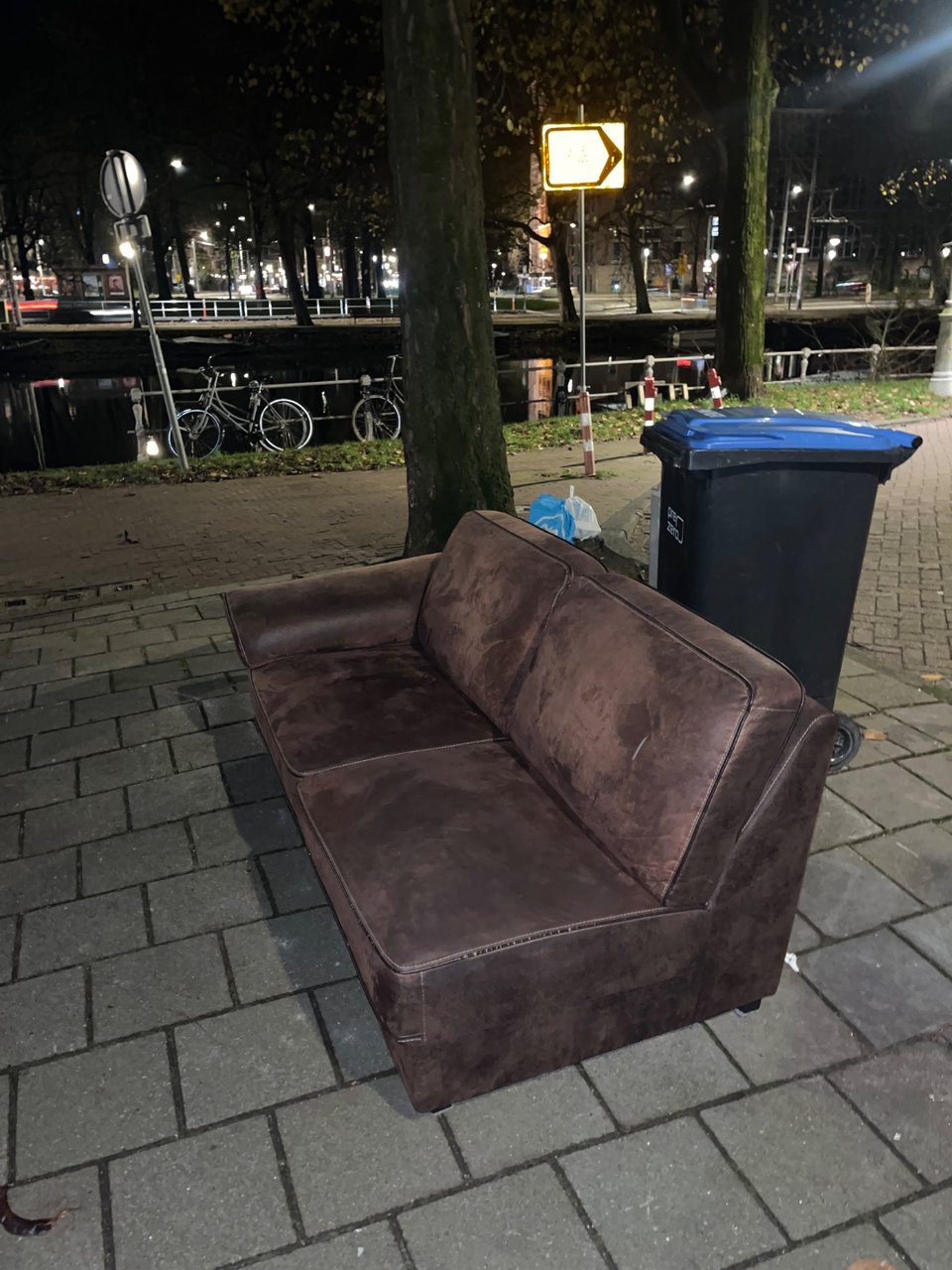 Beautiful brown sofa
