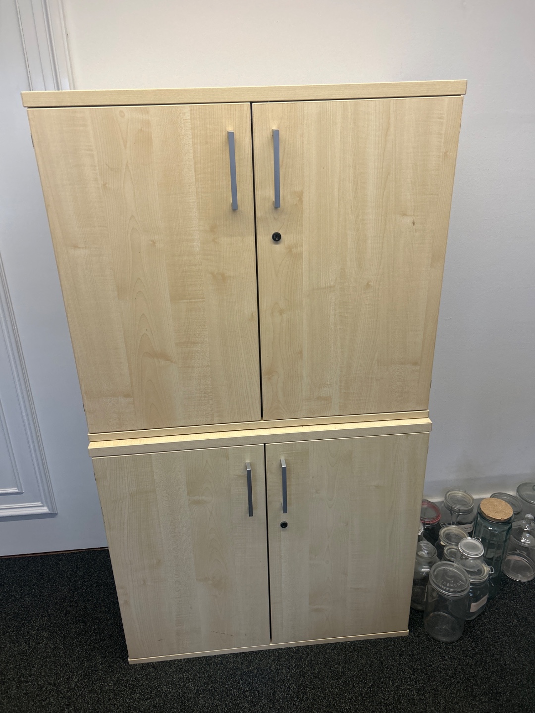 Two free standing cabinets