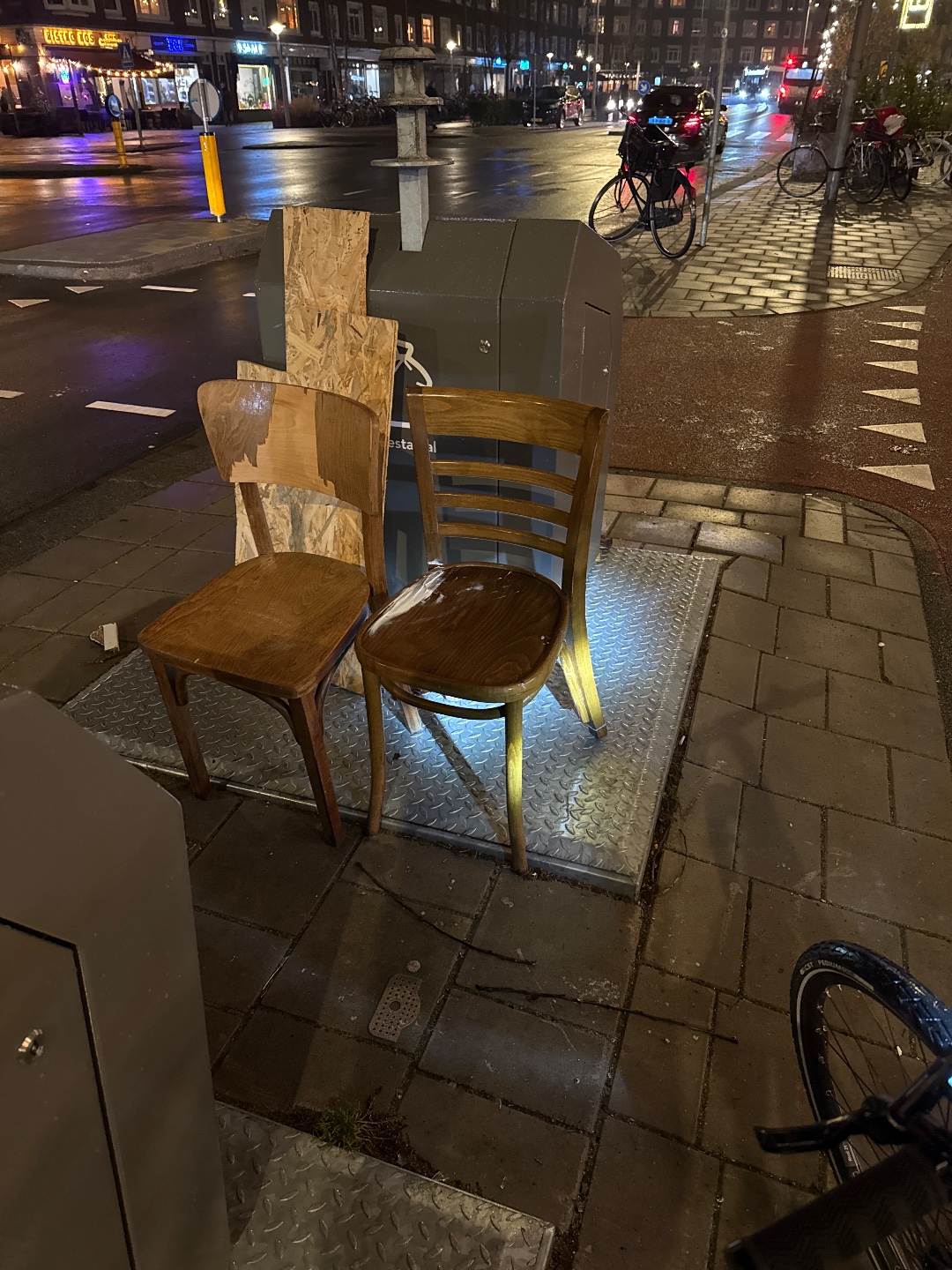 Two wooden chairs!
