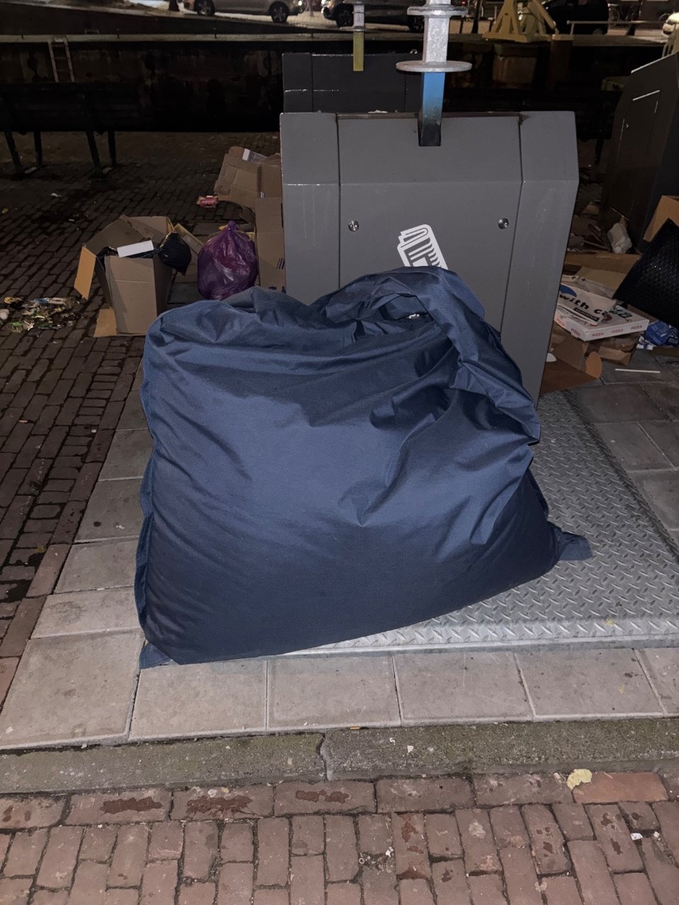 Blue bean bag - still fresh