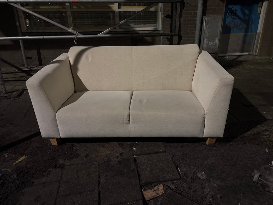 Cream sofa