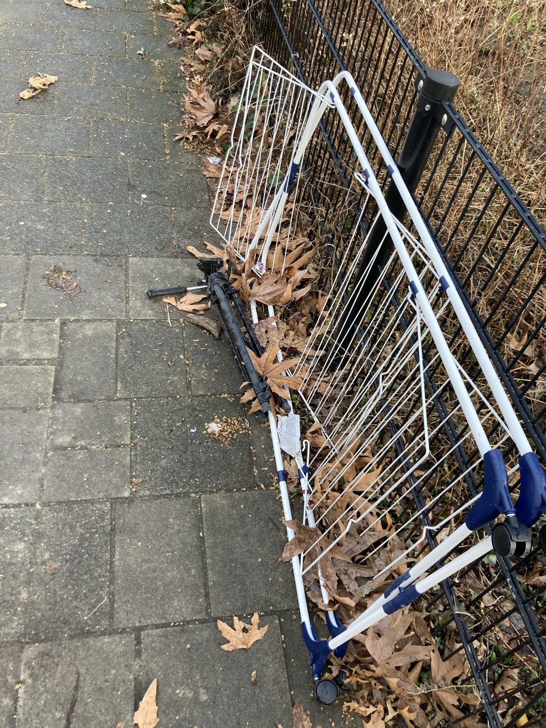 Mirror, clothes drying rack, tripod