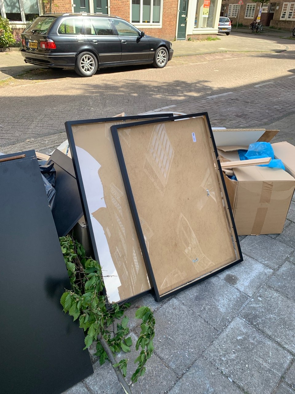 Two large ikea picture frames, seems fine