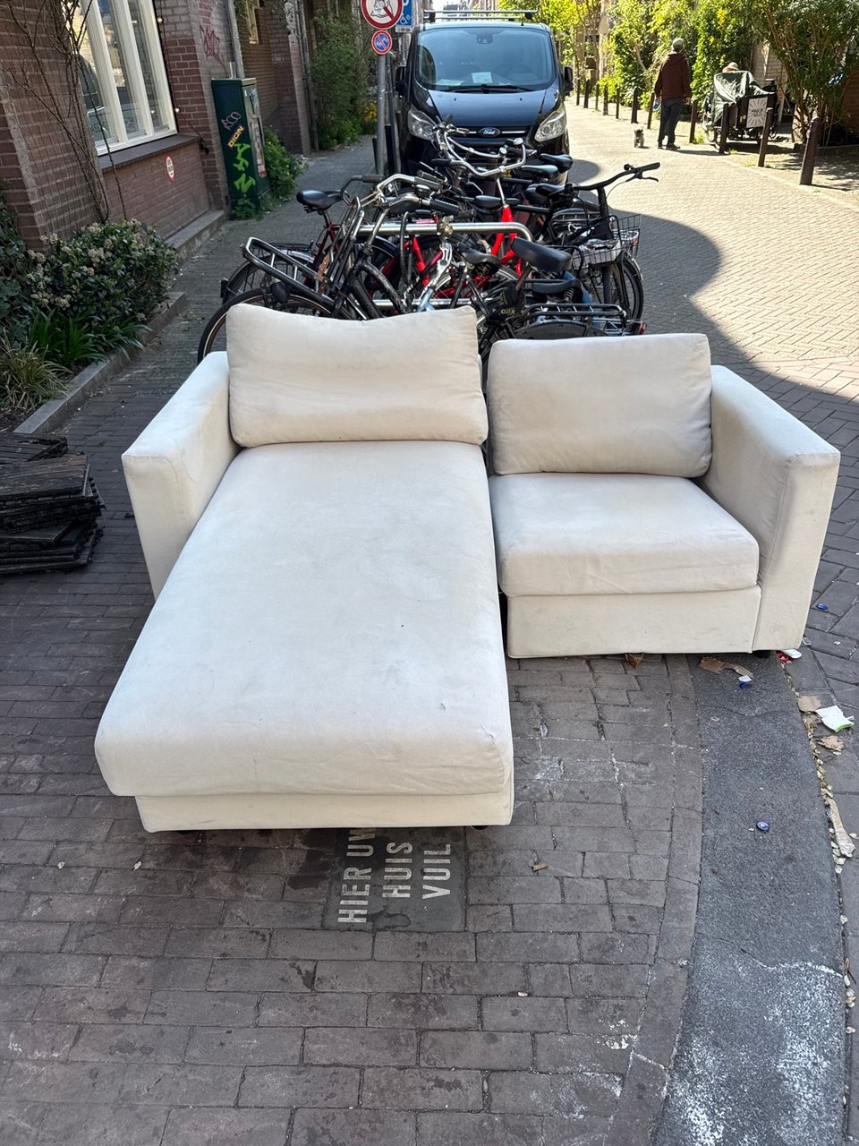 Bank en lattenbodem