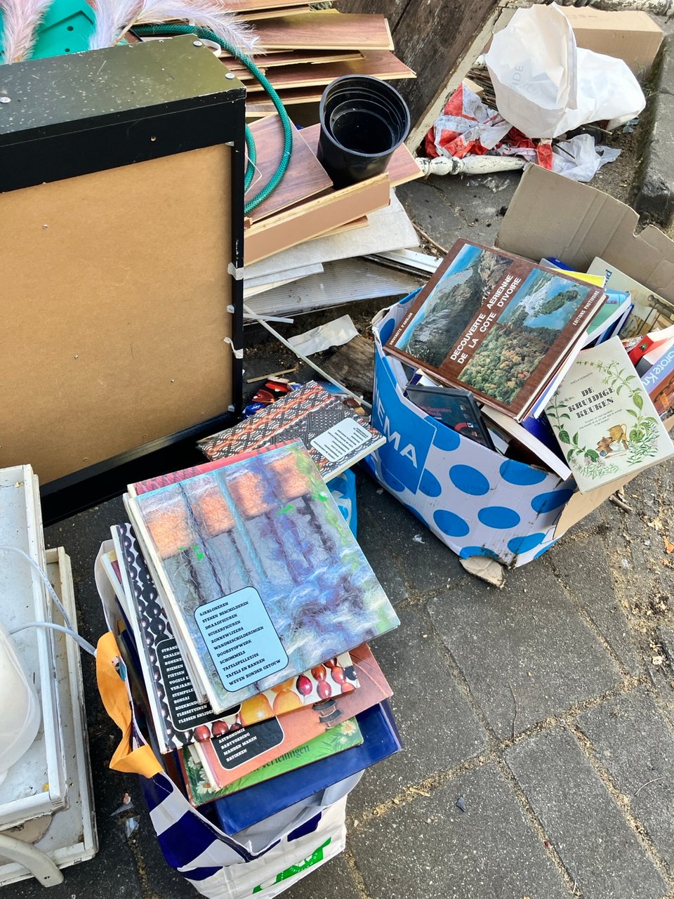 Lots of books: cooking, creative etc