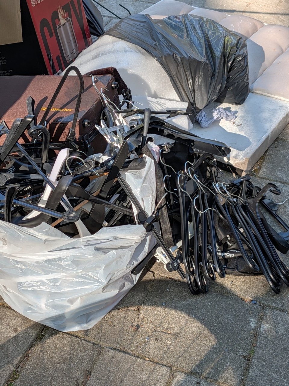 Lots of totally fine clothing hangers!