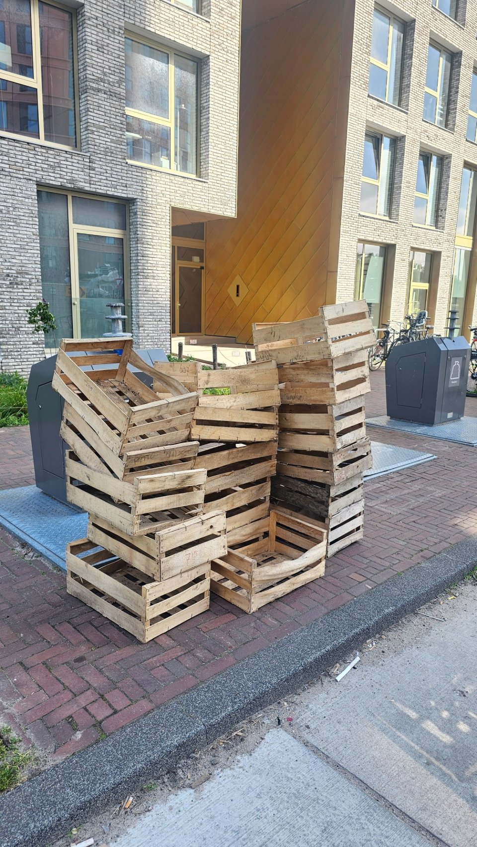 17 houten kratjes