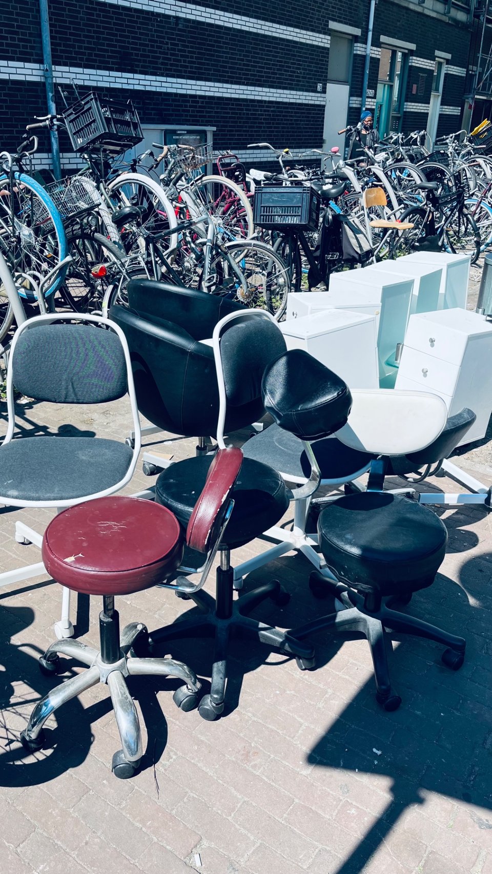 Lots of good chairs. We think a hairdresser closed down :-(