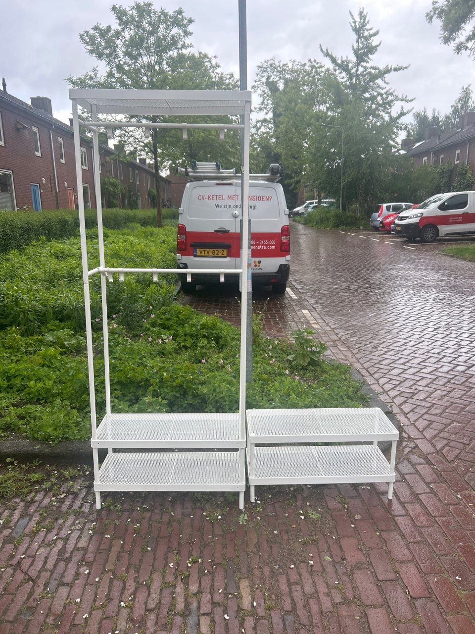 Kapstok en schoenenbankje
