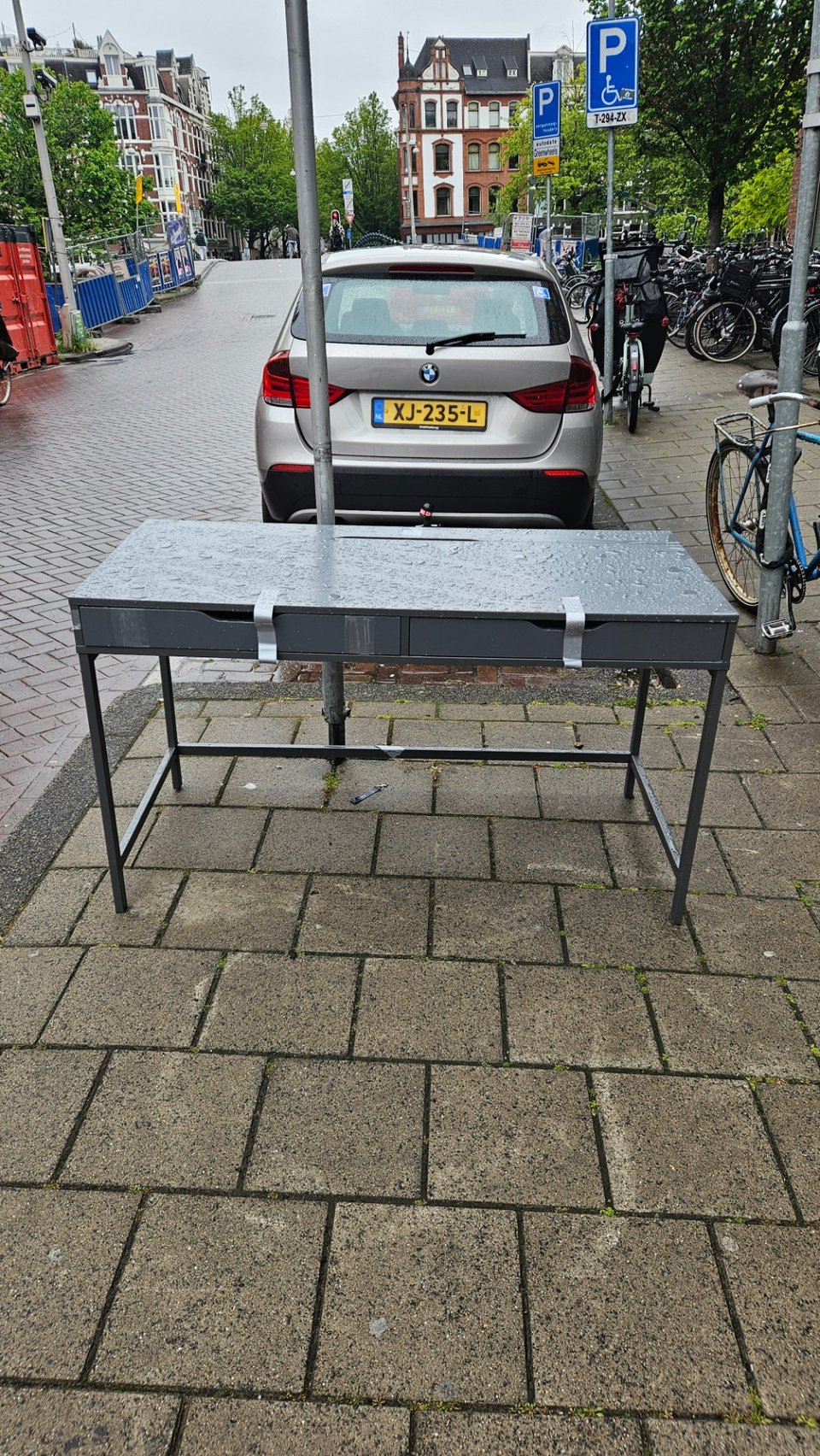 Grey desk